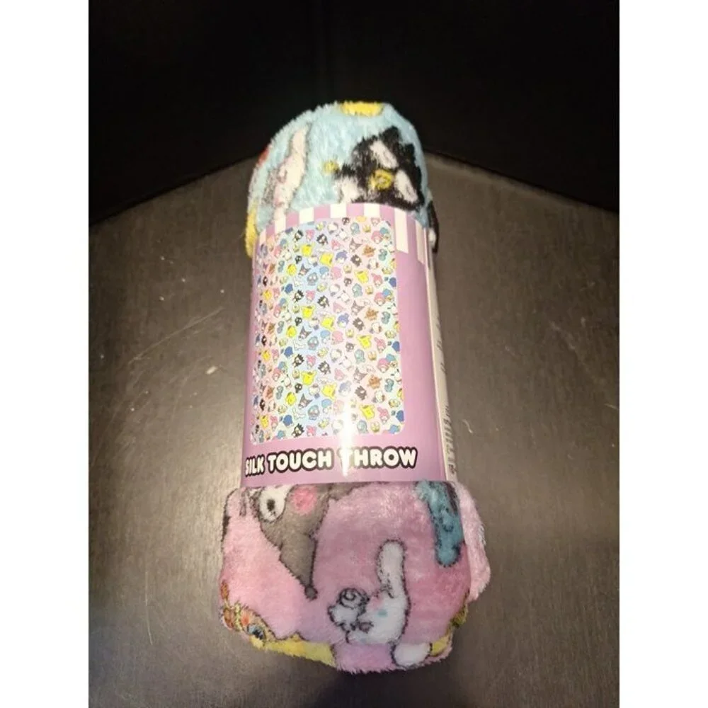 Hello Kitty and Friends Silk Touch Throw Blanket 40x50 Sanrio Soft Plush
